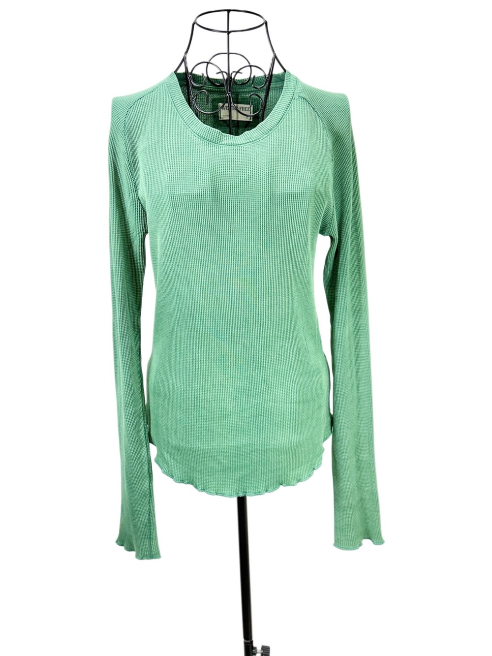 We The Free Mint Green Ribbed Long-Sleeve Top Medium